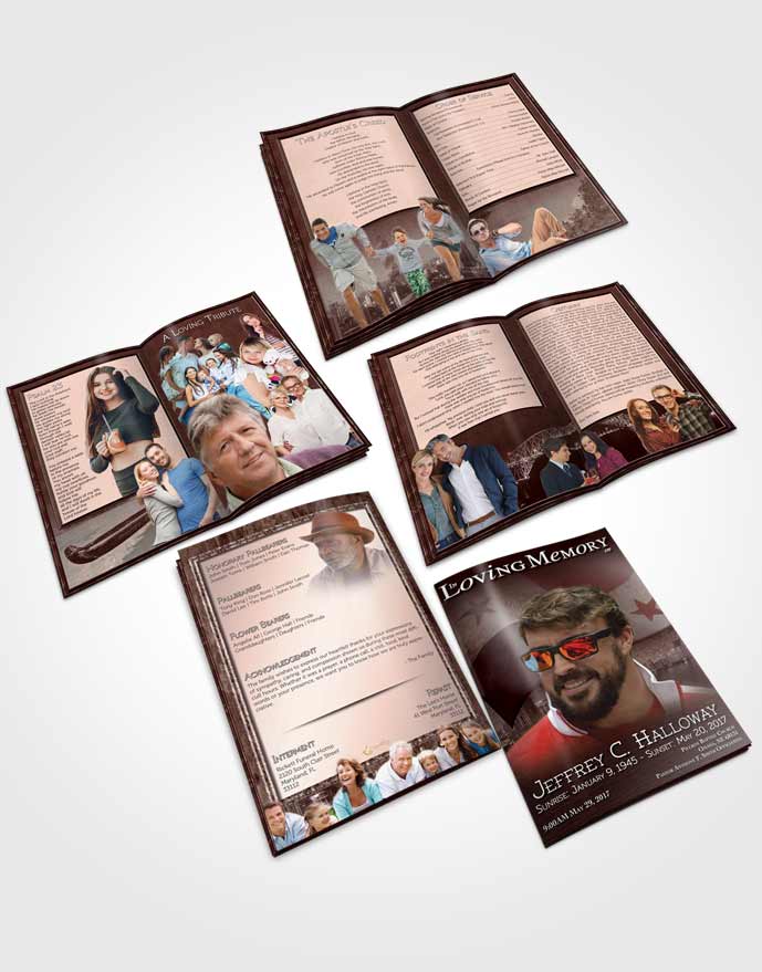 Booklet Memorial Folder Pakistanian Lavender Love