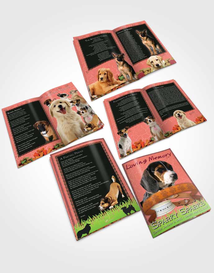 Booklet Memorial Folder Ruby Sparky the Dog