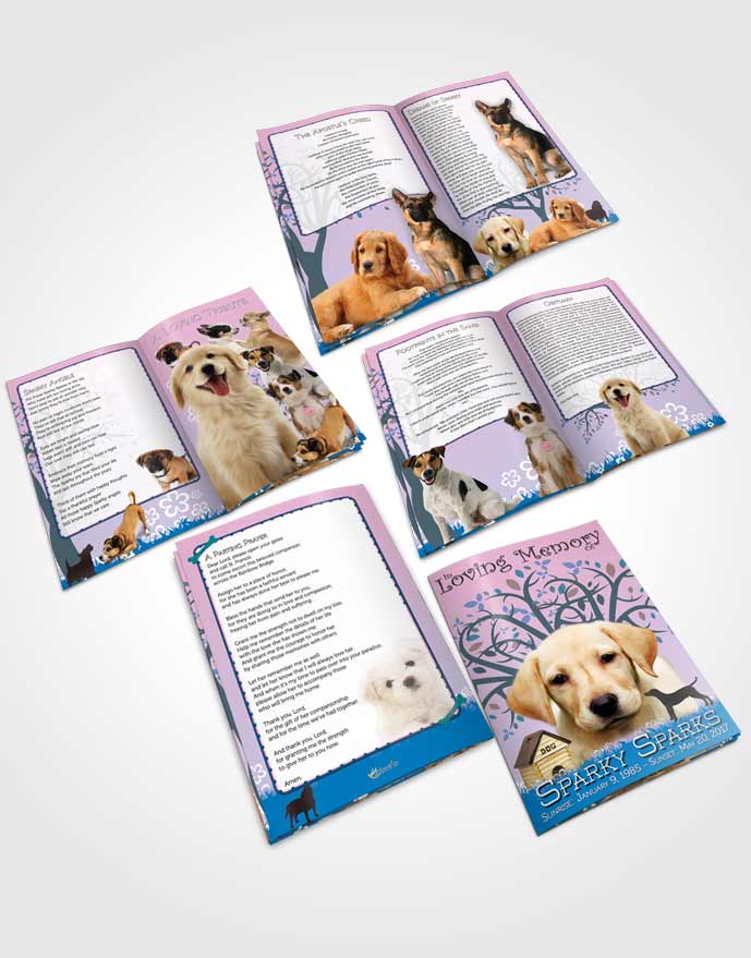 Booklet Memorial Folder Serenity Doggy Heaven