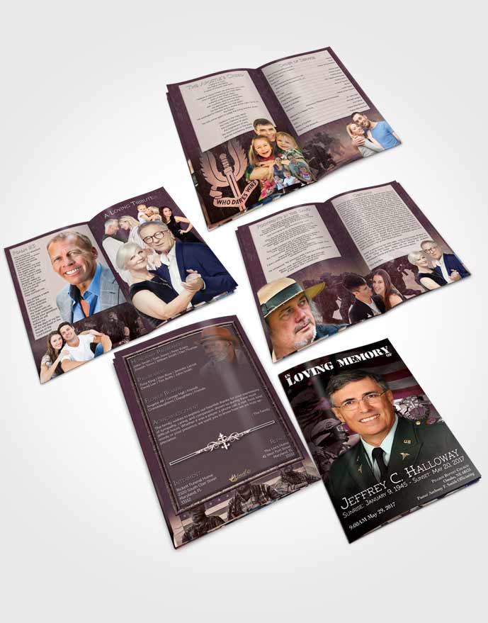 Booklet Memorial Folder Sunrise Special Forces Salute