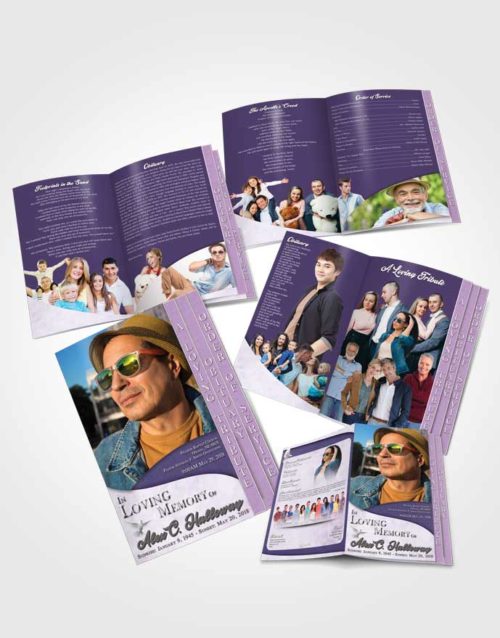4 Page Grad Obituary Template Brochure Devoted Peace of Mind