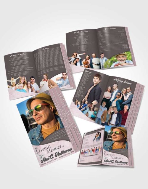 4 Page Grad Obituary Template Brochure Lustful Peace of Mind