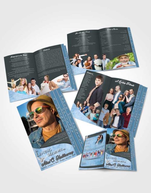 4 Page Grad Obituary Template Brochure Passionate Peace of Mind