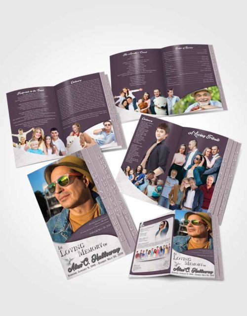 4 Page Grad Obituary Template Brochure Remarkable Peace of Mind