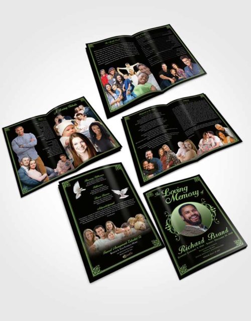 Booklet Memorial Folder Spring Class Dark