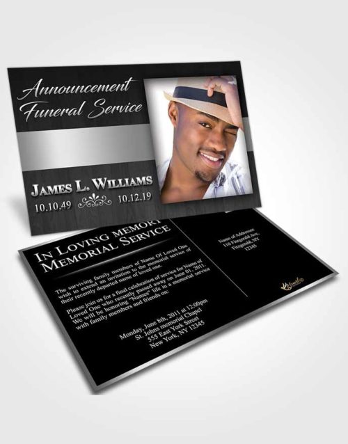 Funeral Announcement Card Template Afternoon Force