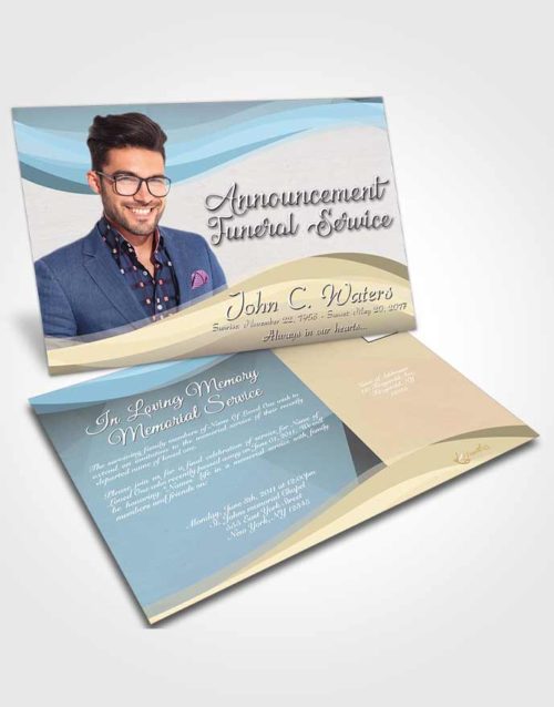 Funeral Announcement Card Template Collected Fortitude