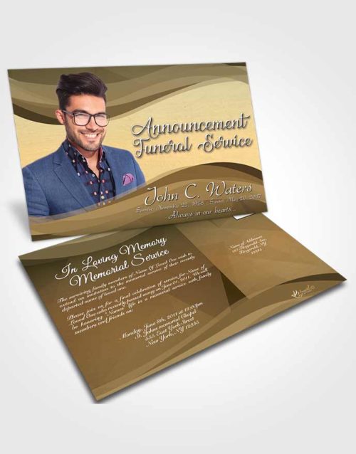 Funeral Announcement Card Template Pacific Fortitude
