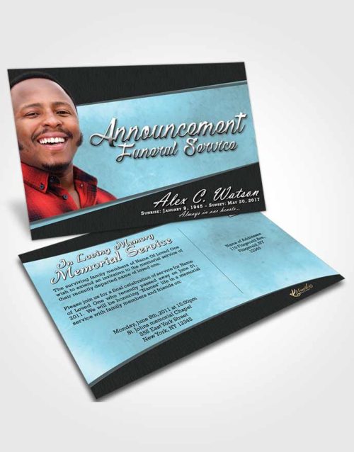 Funeral Announcement Card Template Paramount Vitality