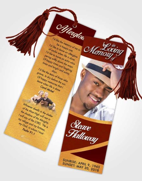 Funeral Bookmark Template Beautiful Diligence