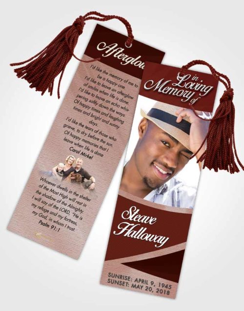 Funeral Bookmark Template Brilliant Diligence