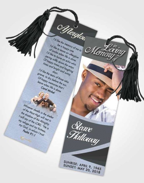Funeral Bookmark Template Collected Diligence