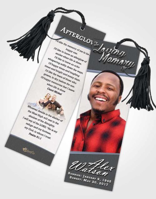 Funeral Bookmark Template Collected Vitality