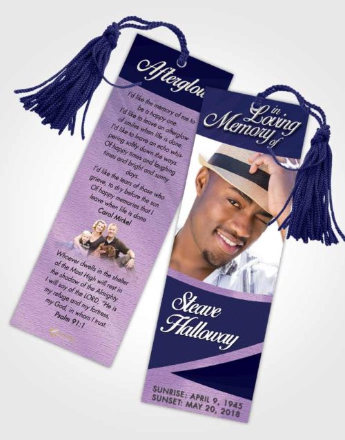 Funeral Bookmark Template Dazzling Diligence