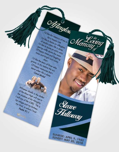 Funeral Bookmark Template Devoted Diligence