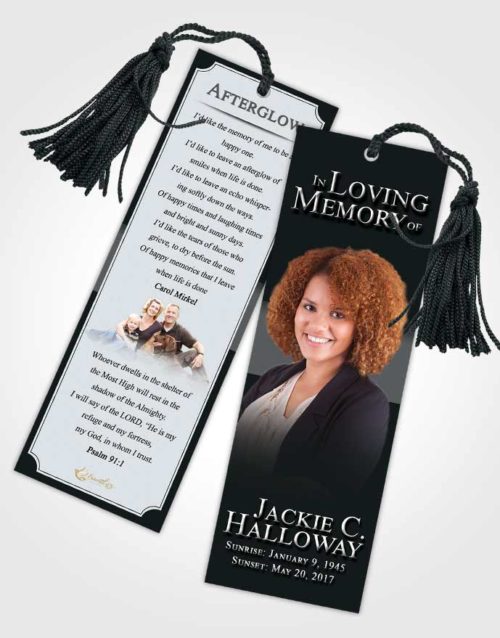 Funeral Bookmark Template Freedom Nobility
