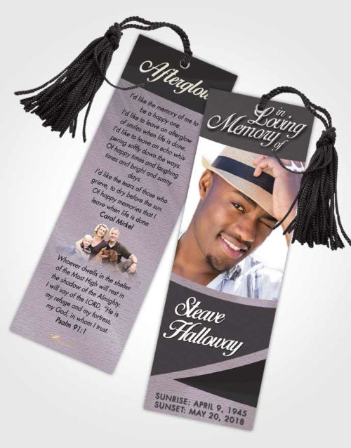 Funeral Bookmark Template Lustful Diligence