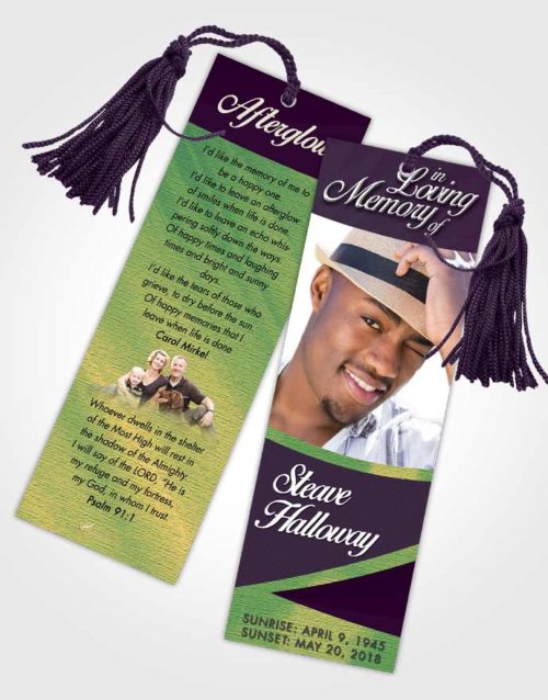 Funeral Bookmark Template Mellow Diligence