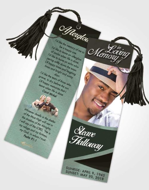 Funeral Bookmark Template Morning Diligence