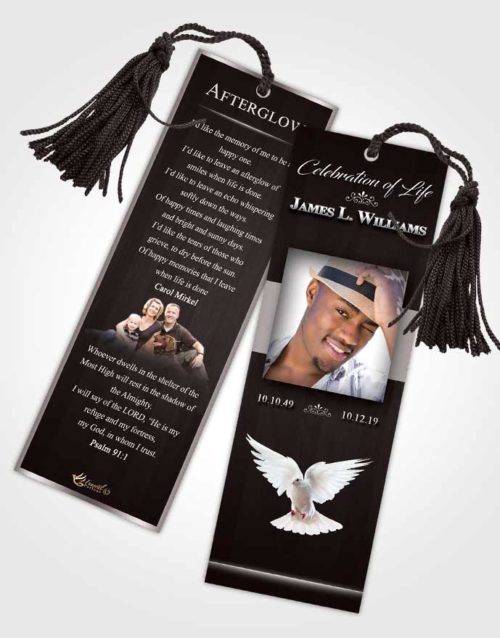 Funeral Bookmark Template Morning Force