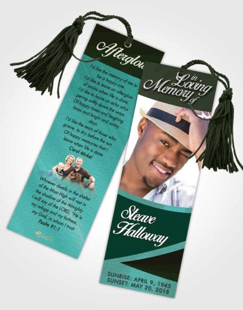 Funeral Bookmark Template Passionate Diligence