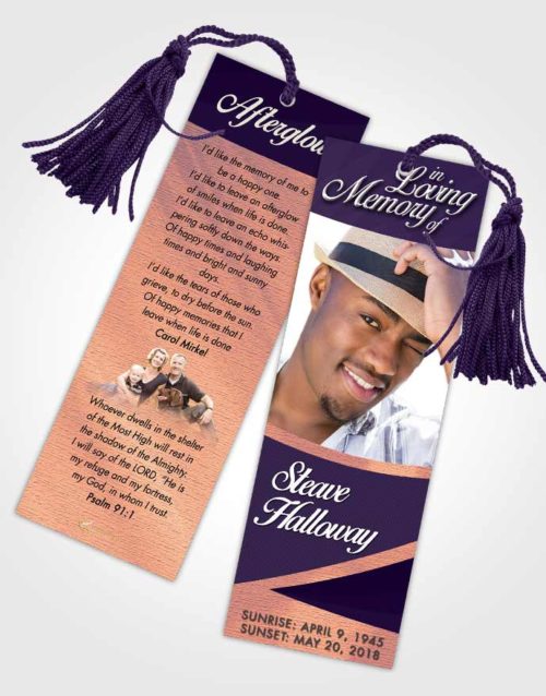 Funeral Bookmark Template Smooth Diligence