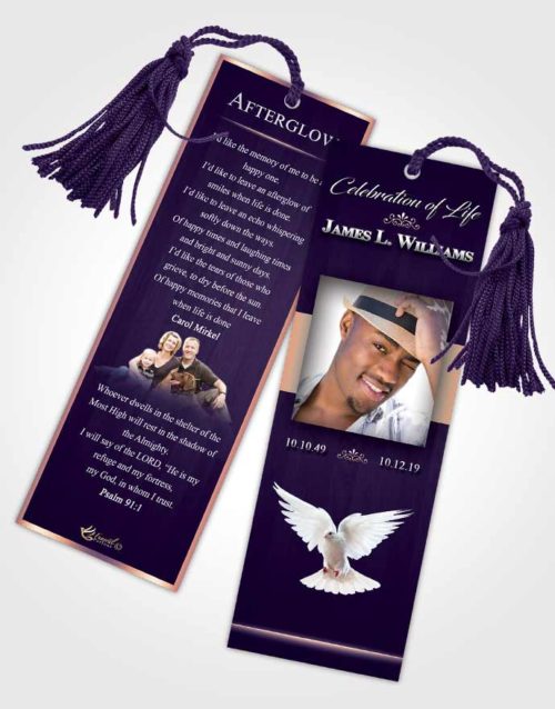 Funeral Bookmark Template Smooth Force