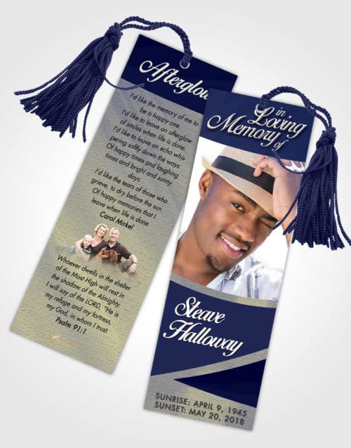 Funeral Bookmark Template Spring Diligence