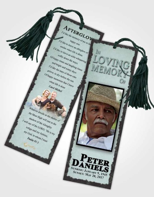 Funeral Bookmark Template Superior Outback