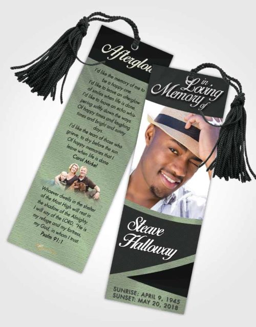 Funeral Bookmark Template Welcoming Diligence