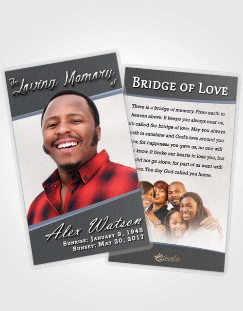 Funeral Prayer Card Template Collected Vitality