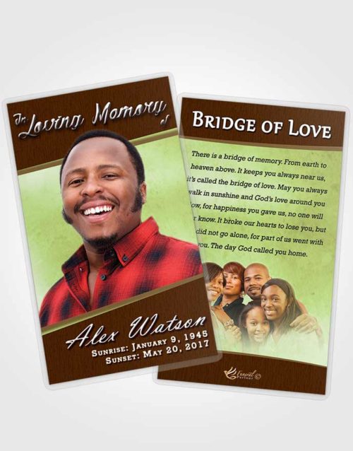 Funeral Prayer Card Template Composed Vitality