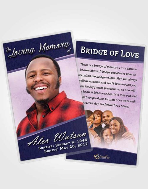 Funeral Prayer Card Template Dazzling Vitality