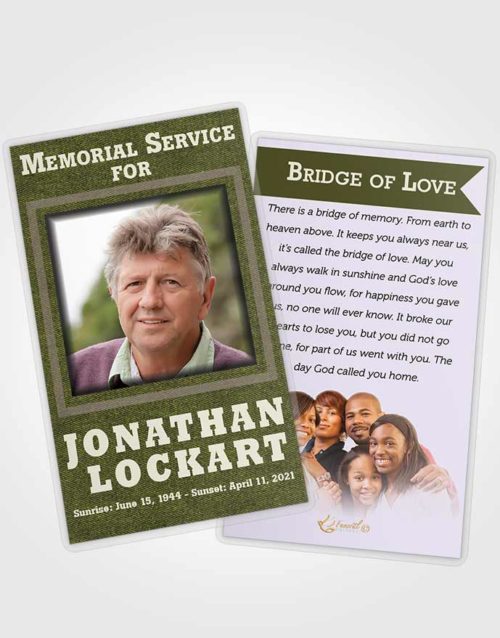 Funeral Prayer Card Template Devoted Intensity
