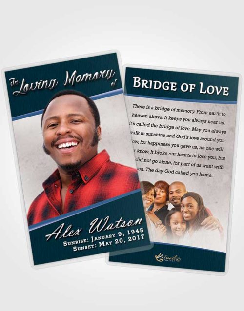 Funeral Prayer Card Template Devoted Vitality