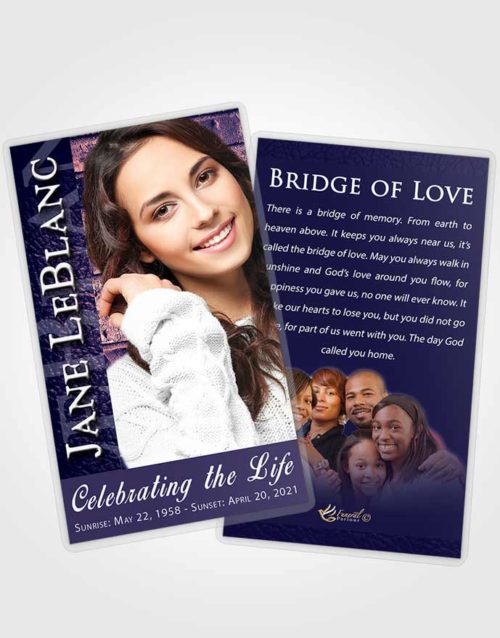 Funeral Prayer Card Template Loyal Passion