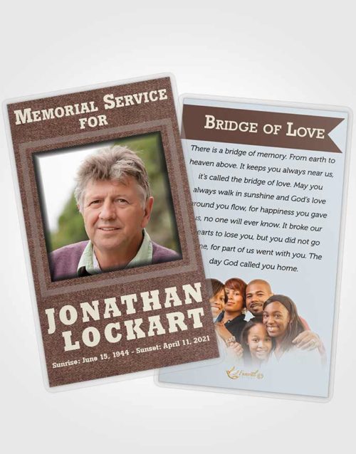 Funeral Prayer Card Template Passionate Intensity