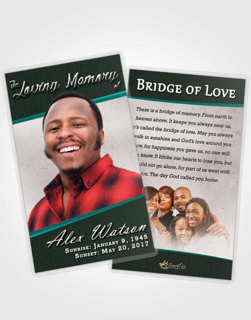Funeral Prayer Card Template Passionate Vitality