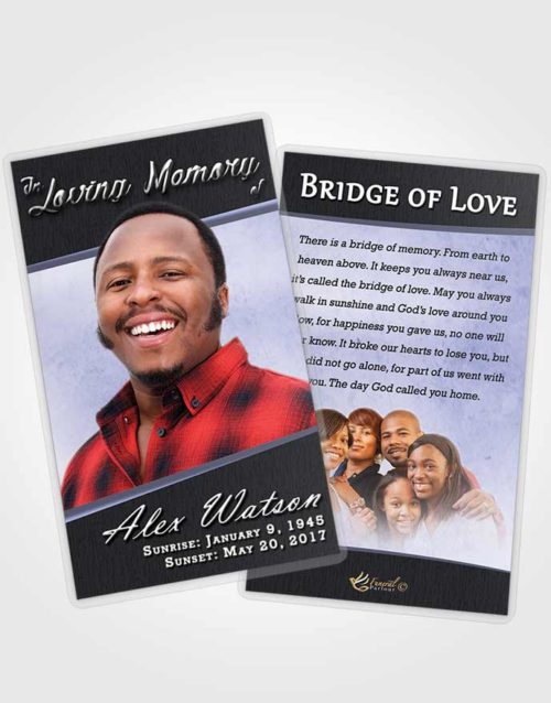 Funeral Prayer Card Template Premium Vitality