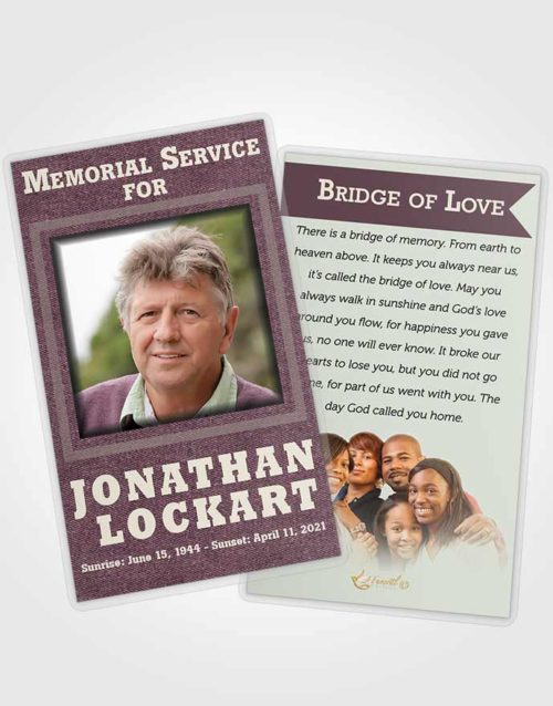 Funeral Prayer Card Template Serene Intensity