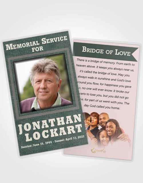 Funeral Prayer Card Template Tender Intensity
