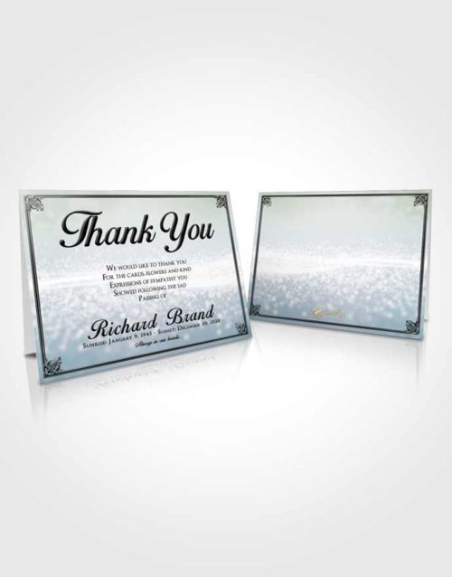 Funeral Thank You Card Template Afternoon Class Light