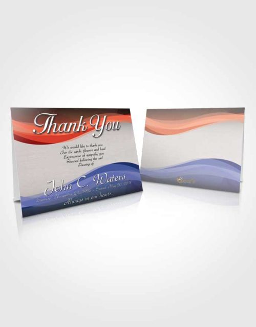 Funeral Thank You Card Template Afternoon Fortitude