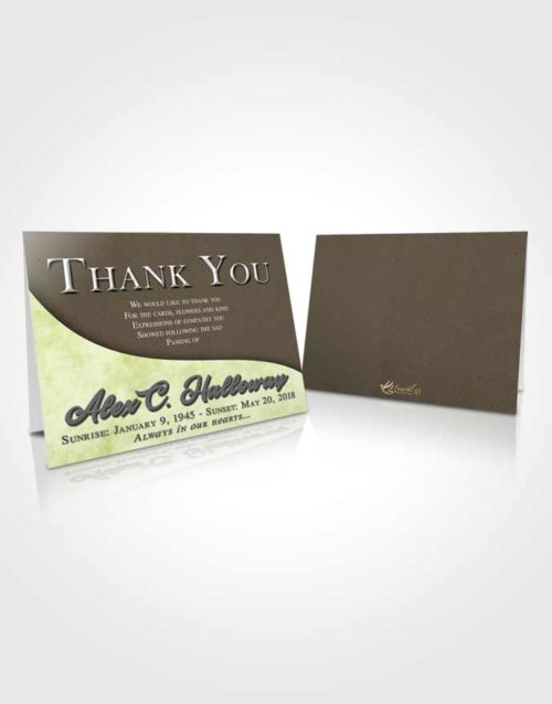 Funeral Thank You Card Template Afternoon Peace of Mind
