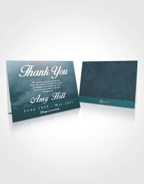 Funeral Thank You Card Template Afternoon Sympathy
