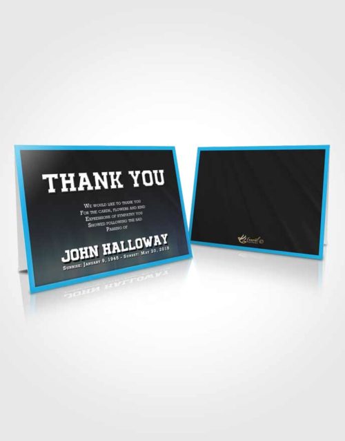 Funeral Thank You Card Template Afternoon Vigor