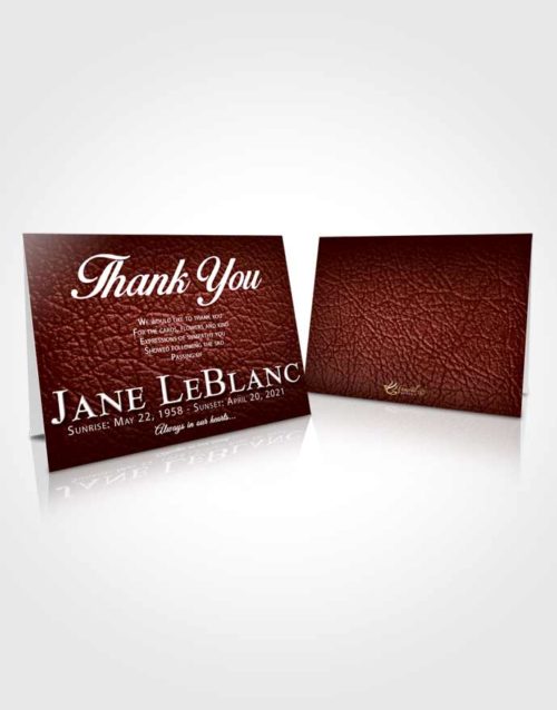 Funeral Thank You Card Template Ambient Passion
