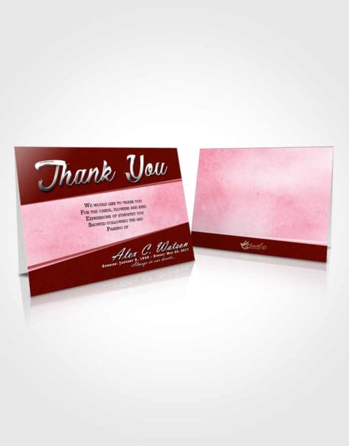 Funeral Thank You Card Template Ambient Vitality