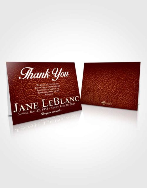 Funeral Thank You Card Template Beautiful Passion