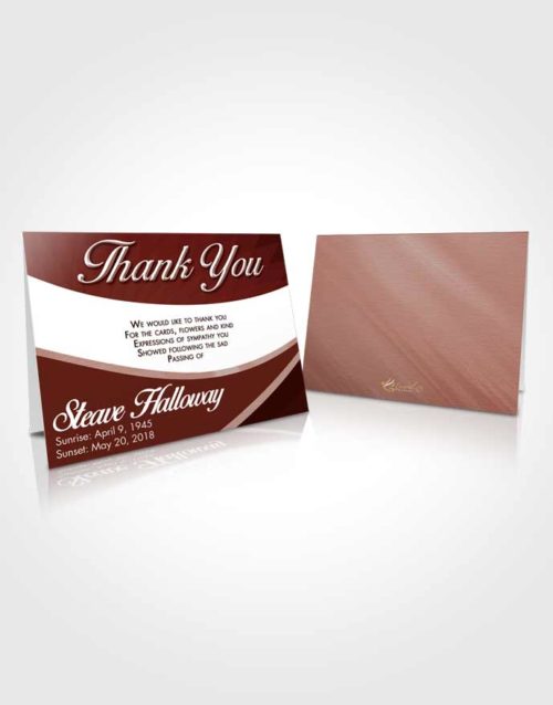 Funeral Thank You Card Template Brilliant Diligence